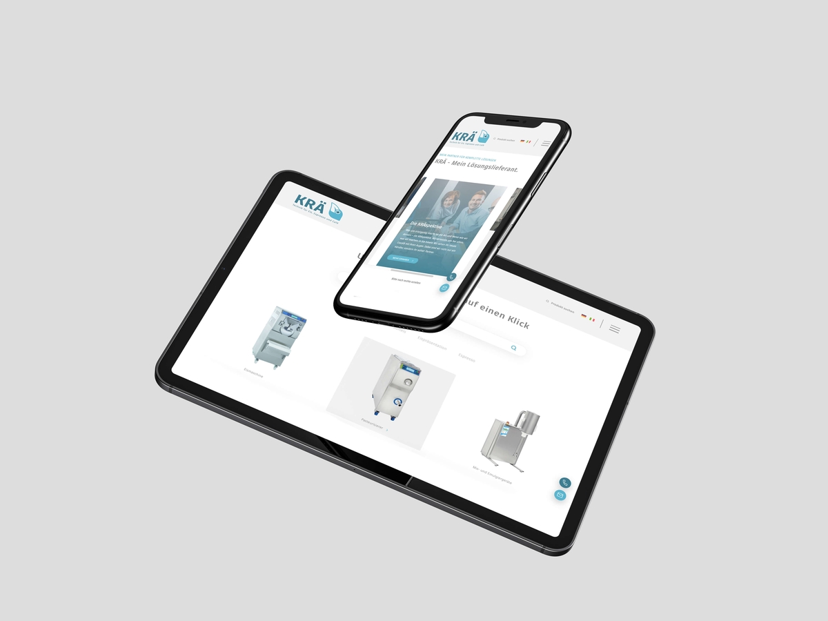 Optimierte Ansicht für Tablet und Smartphone wird gezeigt