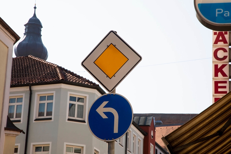 Verkehrsschild nähe Werbeagentur Dreibein in Cham