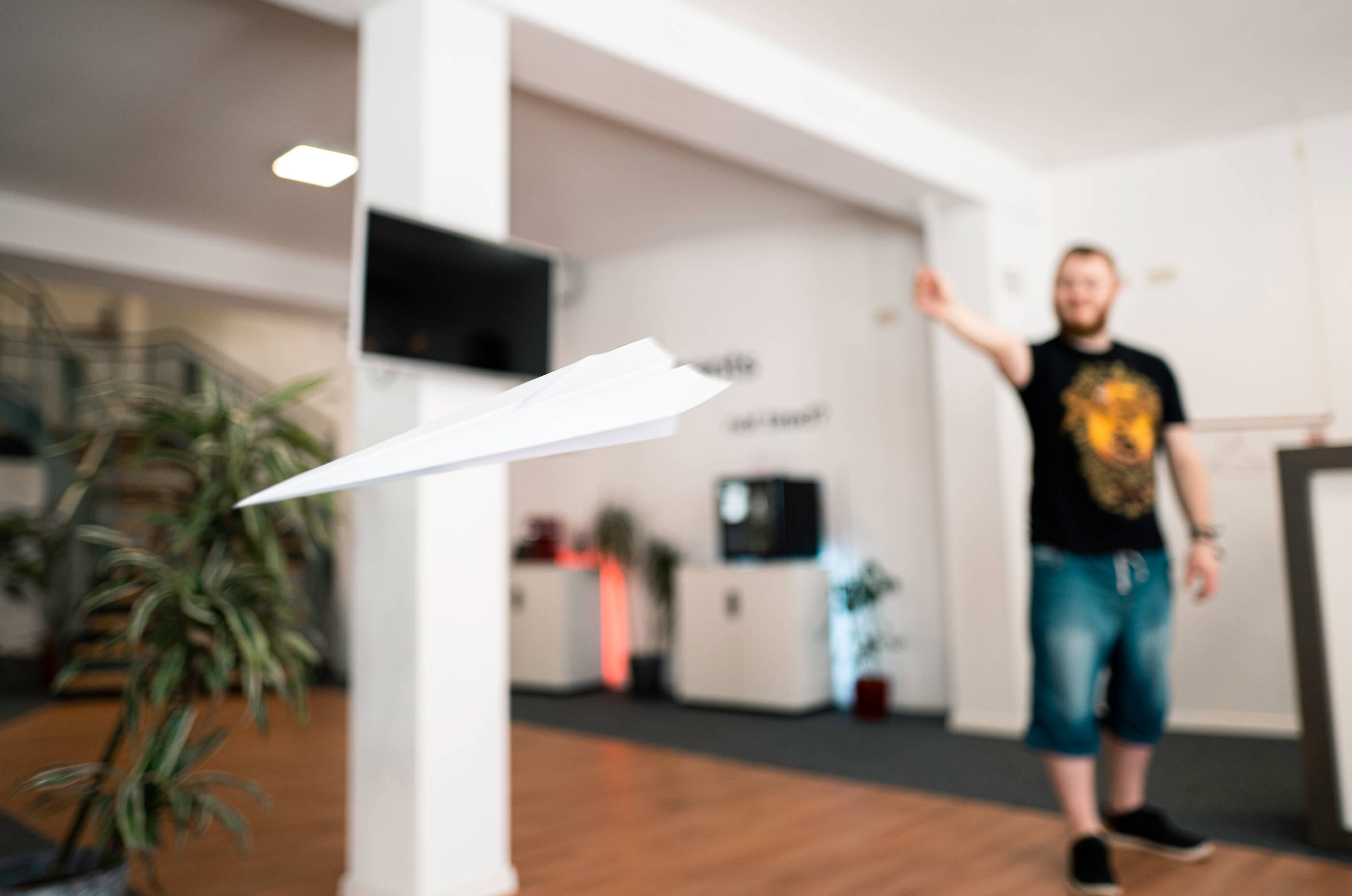 Ein Flieger steht symbolisch für eine Landingpage