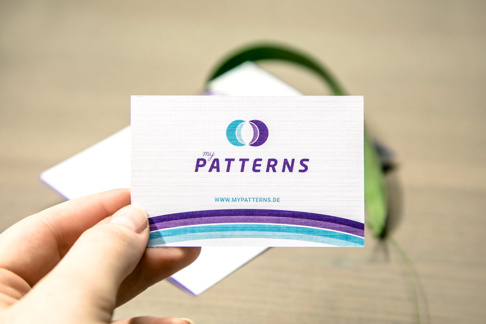 Visitenkarte aus Leinenpapier von myPatterns