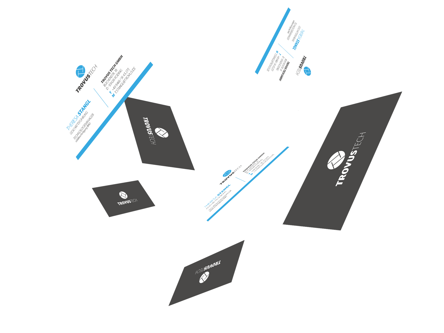 Visitenkarten Firma Trovus