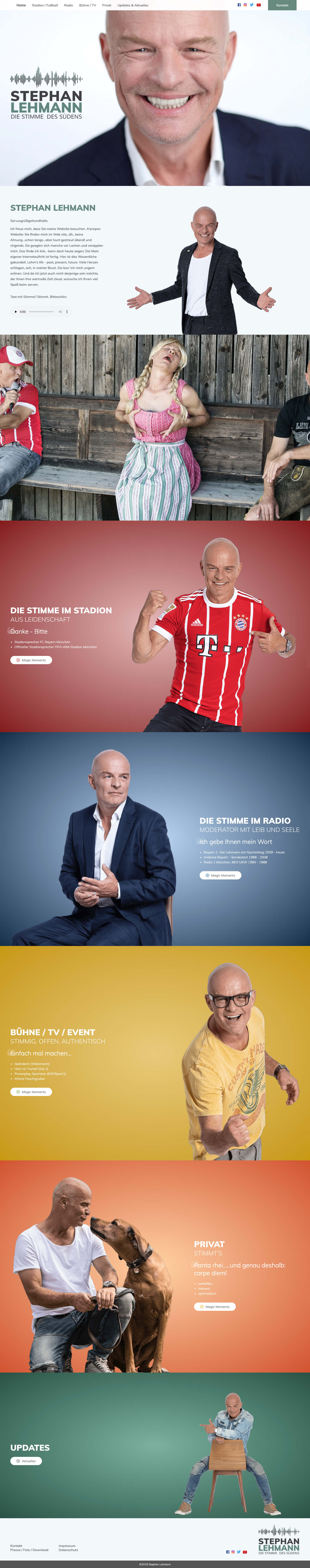 Desktop-Ansicht der Website stephanlehmann.de (Desktop)