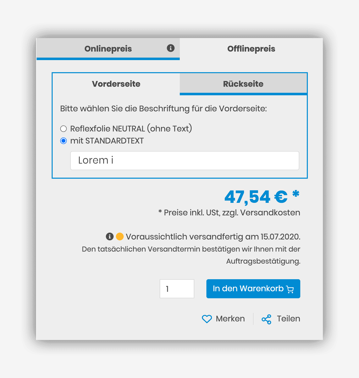 Preise für B2B und B2C